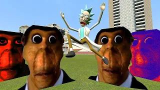 ОБУНГА ГОНЯЕТСЯ ЗА НАМИ С НИЗКОЙ ГРАВИТАЦИЕЙ OBUNGA NPC Garry's Mod