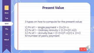 TIME VALUE OF MONEY - Chapter 5