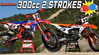 Beta 300 RX vs KTM 300 SX 💨 300cc 2 Stroke Showdown - Cycle News