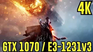 Battlefield 1: GTX 1070 | Ultra - 4K [DSR] | FRAME-RATE TEST