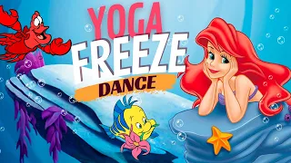 The Little Mermaid Freeze Dance | Brain Break | Gonoodle inspired | PE Warm Up | Dance Party