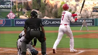 Shohei Ohtani CRUSHES 450-foot Home Run After Pitching A Scoreless First