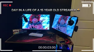 Day in a Life of a 15 year old Streamer!