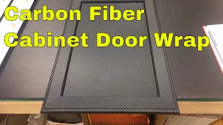 Carbon Fiber Kitchen Cabinet Door Wrap using the 3M Di-Noc Architectural Film