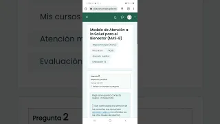 Evaluación T4. Modelo de Atención a la Salud para el Bienestar (MAS-B). Curso plataforma INSABI