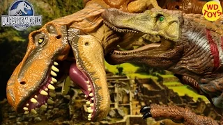New Animatronic Spinosaurus Vs T-Rex - Jurassic Park World Unboxing Review