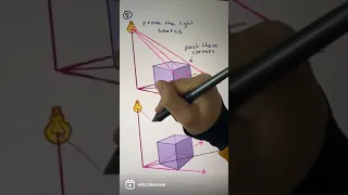 How to draw shadow in perspective