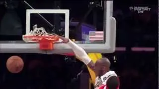 Kobe Bryant dunks on Josh Smith (3/3/13)