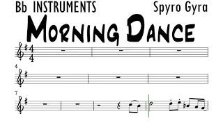 Morning Dance Bb Instruments Sheet Music Backing Track Play Along Partitura