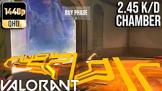 Valorant- 2.45 K/D Chamber On Lotus Unrated Full Gameplay #82! (No Commentary)