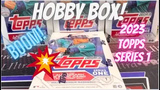 💥2023 Topps Series 1 Hobby Box 📦 Boom!! HOF Auto and Top RC Hit!