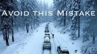 Thrilling Blizzard Off-Roading: Trucks Battle Winter Fury with Intense Recovery in 60 MPH Winds!