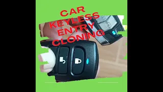 HOW TO DUPLICATE/CLONE CAR KEYLESS REMOTE#Car keys cloned