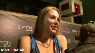 Maitland Ward red carpet interview at Benchwarmer "Back to School" event