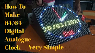 DIGITAL ANALOGUE CLOCK P6 HD U60 75 2020 SOFTWARE