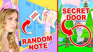 I Found A CREEPY NOTE At School That Took Me To A SECRET LOCATION In Adopt Me! (Roblox)