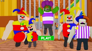 RONY POLICE FAMILY PRISON RUN ESCAPE! (Obby) New Update Roblox Playing as Pomni Digital Circus #obby