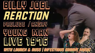 Billy Joel- Prelude / Angry Young Man REACTION with Lauren & Russ | Infectious Groove Music