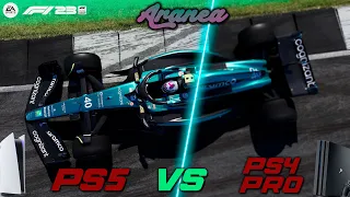 F1 23 PS5 vs PS4 Pro gameplay comparison between consoles