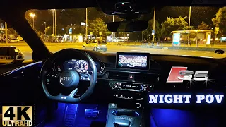 2017 Audi S5 Sportback POV NIGHT DRIVE | S5 3.0 V6 354HP NIGHT POV DRIVE - Ultimate Daily Driver