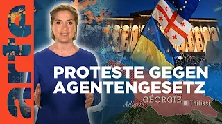 Georgien: Widerstand gegen Druck aus Moskau  | Mit offenen Karten - Im Fokus | ARTE