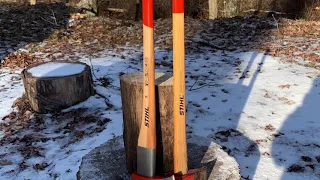 Stihl pro splitting axe $103 VS Stihl woodcutter splitting maul $55