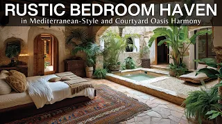 A Guide to Transform Your Bedroom into a Rustic Mediterranean-Style Haven with a Courtyard Oasis