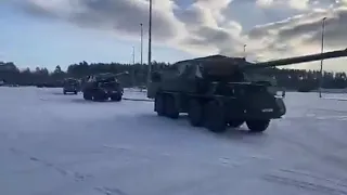 self-propelled artillery system of the Slovak Armed Forces are sent to Latvia to strengthen NATO