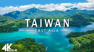 FLYING OVER TAIWAN (4K UHD) - Relaxing Music Along With Beautiful Nature Videos - 4K Video HD