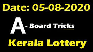 A-Board Tricks | Kerala Lottery Jackpot Akshaya AK-457 Guessing Number | Wednesday 05-08-2020