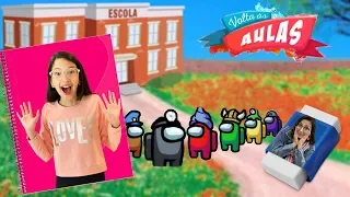 VIRAMOS MATERIAL ESCOLAR - VOLTA AS AULAS (Among Us) | Luluca Games