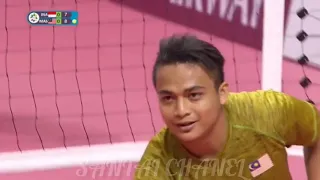 MALAYSIA VS INDONESIA SEPAK TAKRAW FINAL 2018 SET 1