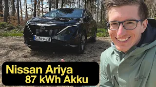 🔋 2023 Nissan Ariya 87 kWh: 750 Kilometer bis zum Pflicht-Ladestopp [4K] - Autophorie