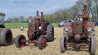 Film kort Gloeikopdag 2023 Rhenen / Glühkopf traktoren im betrief / tractor / Lanz Bulldog