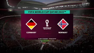 FIFA 23 | Germany vs Norway - FIFA World Cup Qatar 2022 | Gameplay
