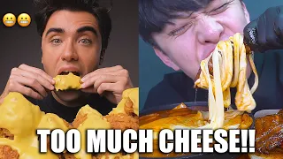 when mukbangers eat TOO MUCH cheese