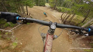 Whistler Bike Park 2019 | First Time Down A-line/ Riding Tech in the rain