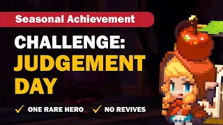 Guardian Tales | Judgement Day Challenge using one Rare Hero | Seasonal Achievement