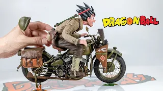 The World of Akira Toriyama Dragon Ball Son Goku with Harley Davidson WLA