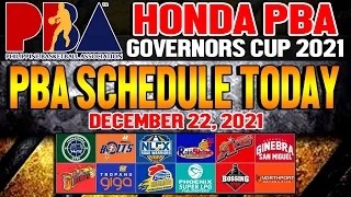 PBA SCHEDULE TODAY December 22, 2021/pba Game Schedule Update/Pba Governors Cup 2021-22