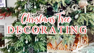 CHRISTMAS TREE DECORATE WITH ME | Realistic Artificial Christmas Tree | Balsam Hill Tree Review