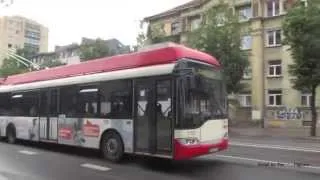 Trolleybuses in Vilnius, Lithuania.. Троллейбусы в Вильнюсе, Литва