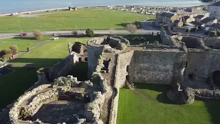 Beaumaris castle Anglesey drone footage, DJI mini 2 cinematic