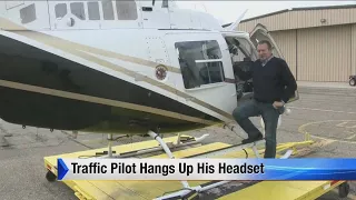 Traffic pilot hangs up his headset