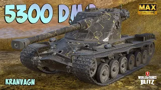 The Kranvagn with 5300 DAMAGE! ⭕️ Ace Badge ⭕️ WoT Blitz Gameplay