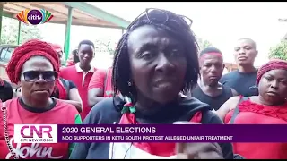 2020 General Elections: NDC supporters in Ketu South protest alleged unfair treatment by EC