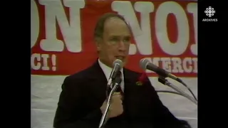 Référendum Québec 1980 : discours de Pierre Elliott Trudeau, premier ministre du Canada