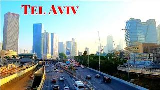 [4K] Sunny Day in Tel Aviv. virtual walking. Israel