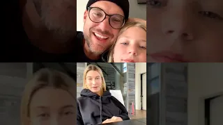 Hailey & Justin Bieber (he joins later in the vid) IG Live 2020
