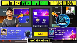 How To Get Player Theme info Card in Bgmi Like @DynamoGaming @NEONXPAWANOP| 4star gamer